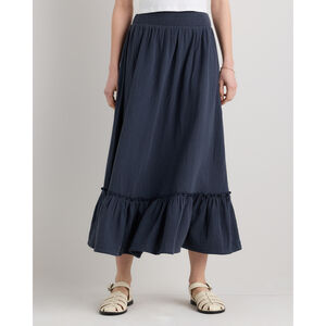 100% Organic Cotton Gauze Smocked Maxi Skirt